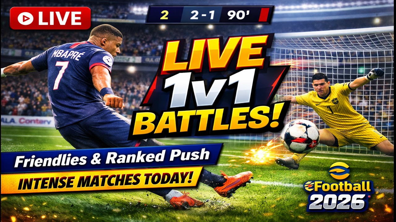Playing Subscribers 1vs1! ⚽ | eFootball 2026 Mobile Friendlies & New Events