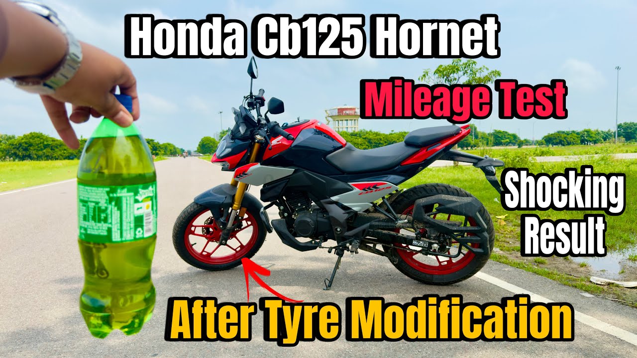 Honda Cb125 Hornet Mileage Test After Tyre Modification | Hornet 125 Mileage Test Before 1st Service