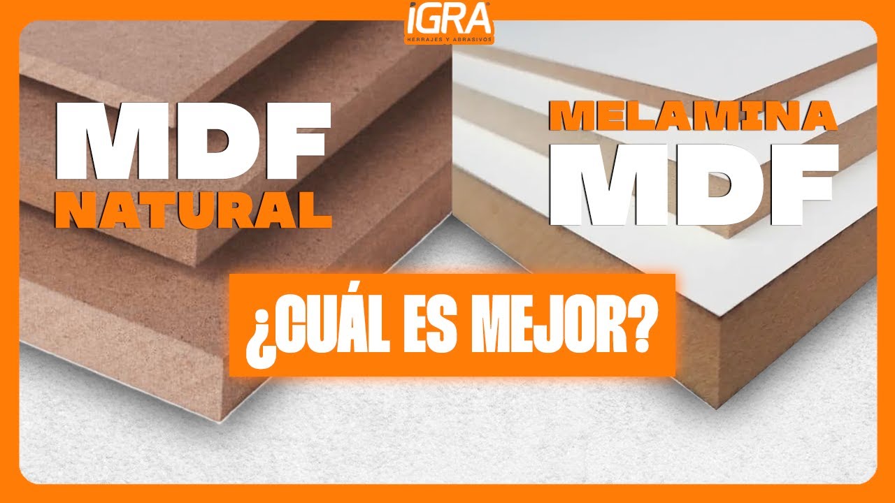 MDF natural vs melamina MDF ¿Cuál es mejor?