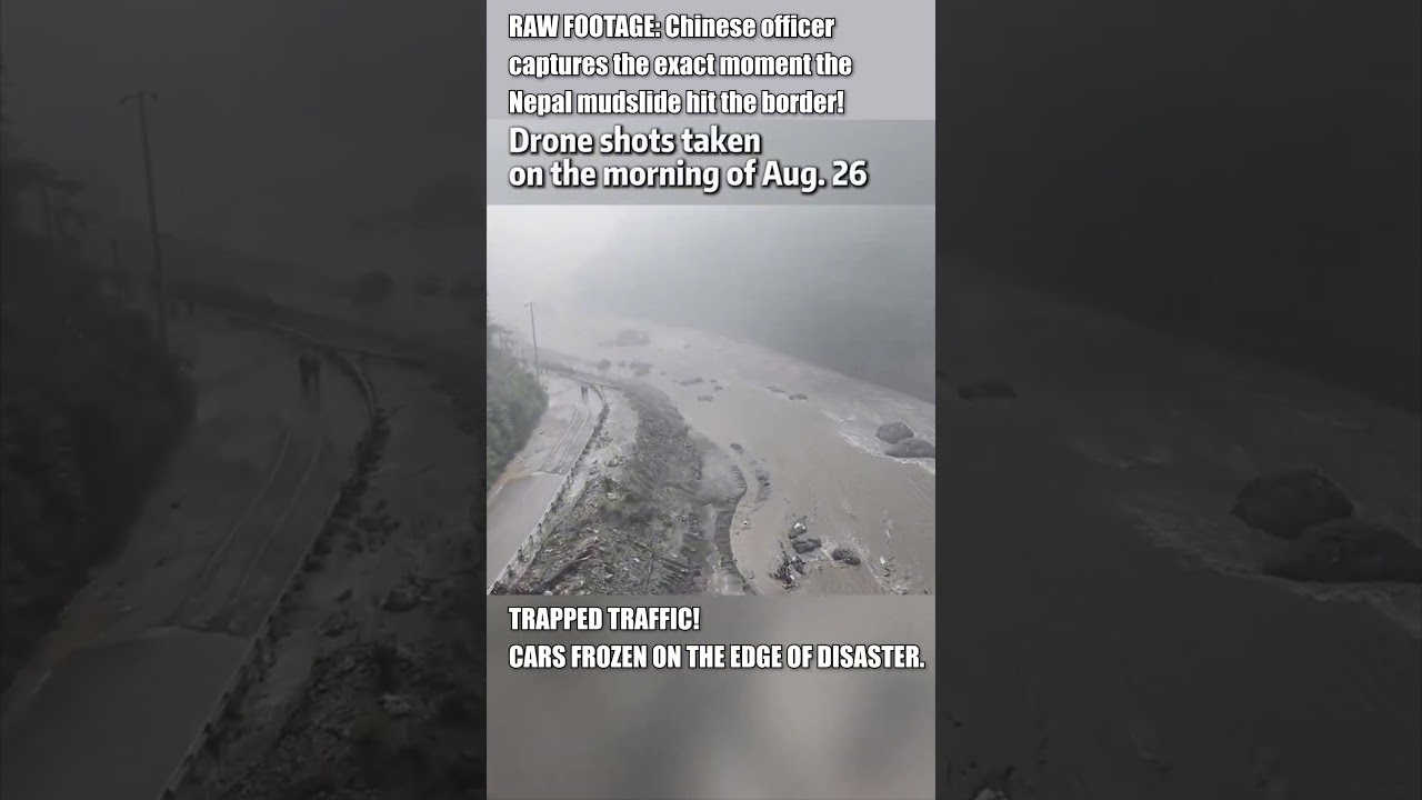 FIRST VISUALS OF CATASTROPHE RELEASED BY CHINA THE NEPAL GLACIER FLOOD 🇨🇳🚨