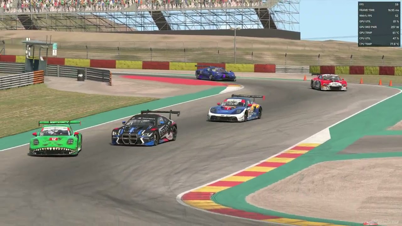 Iracing Porsche GT3 R  P3 Aragon