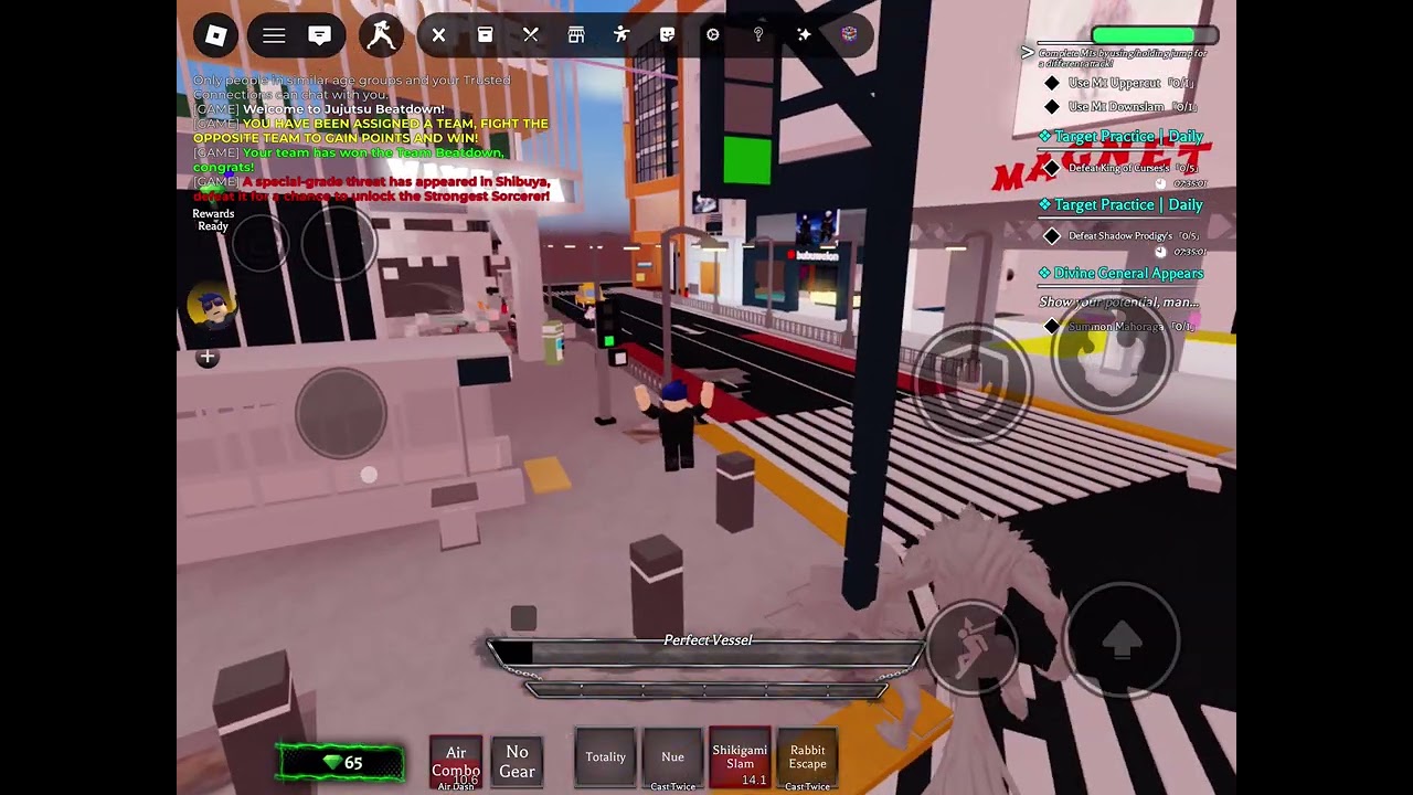 me playing jujutsu beatdown