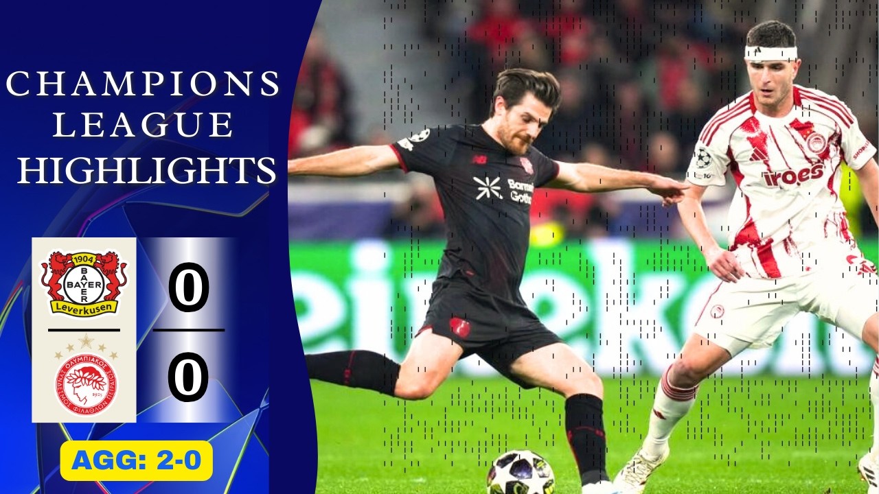 Leverkusen - Olympiacos | 0-0 AGG 2-0 | Zusammenfassung | Champions League | leverkusen olympiacos