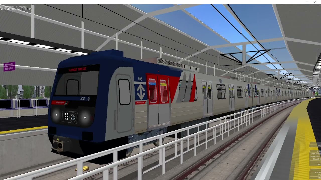 OpenBVE - Linha 5 Lilás - Capão Redondo a Adolfo Pinheiro (Frota F Metrô SP)