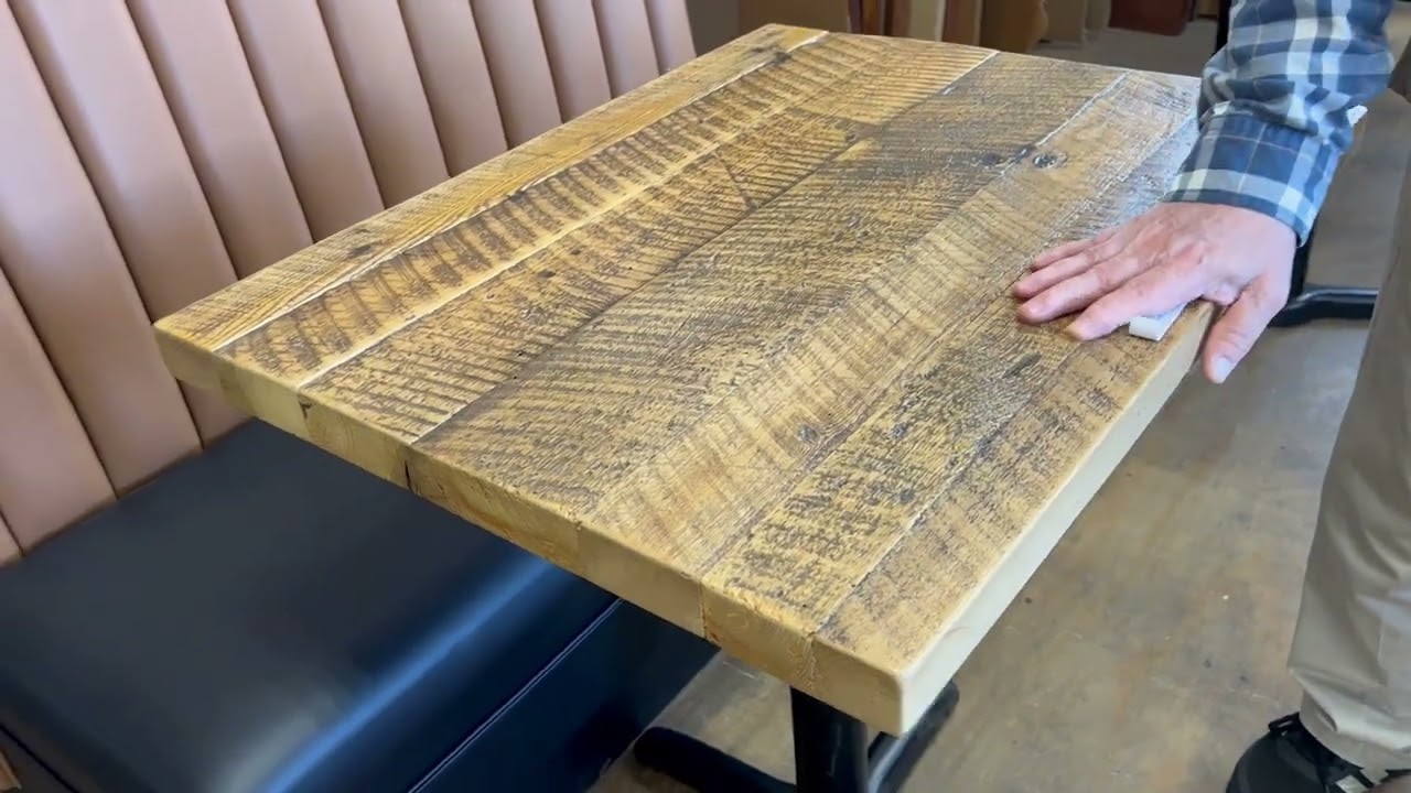 Reclaimed Table Tops from 100 year old Barns. As Of March 2022 in Stock in 2 Sizes