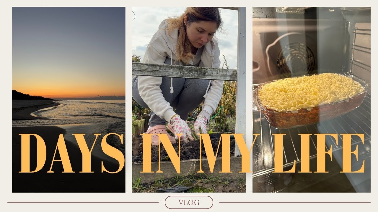 Jesienny vlog: wycieczka nad morze, porządki w ogrodzie, promocja w Rossmannie i pyszna lasagne 🍂🌊🍝