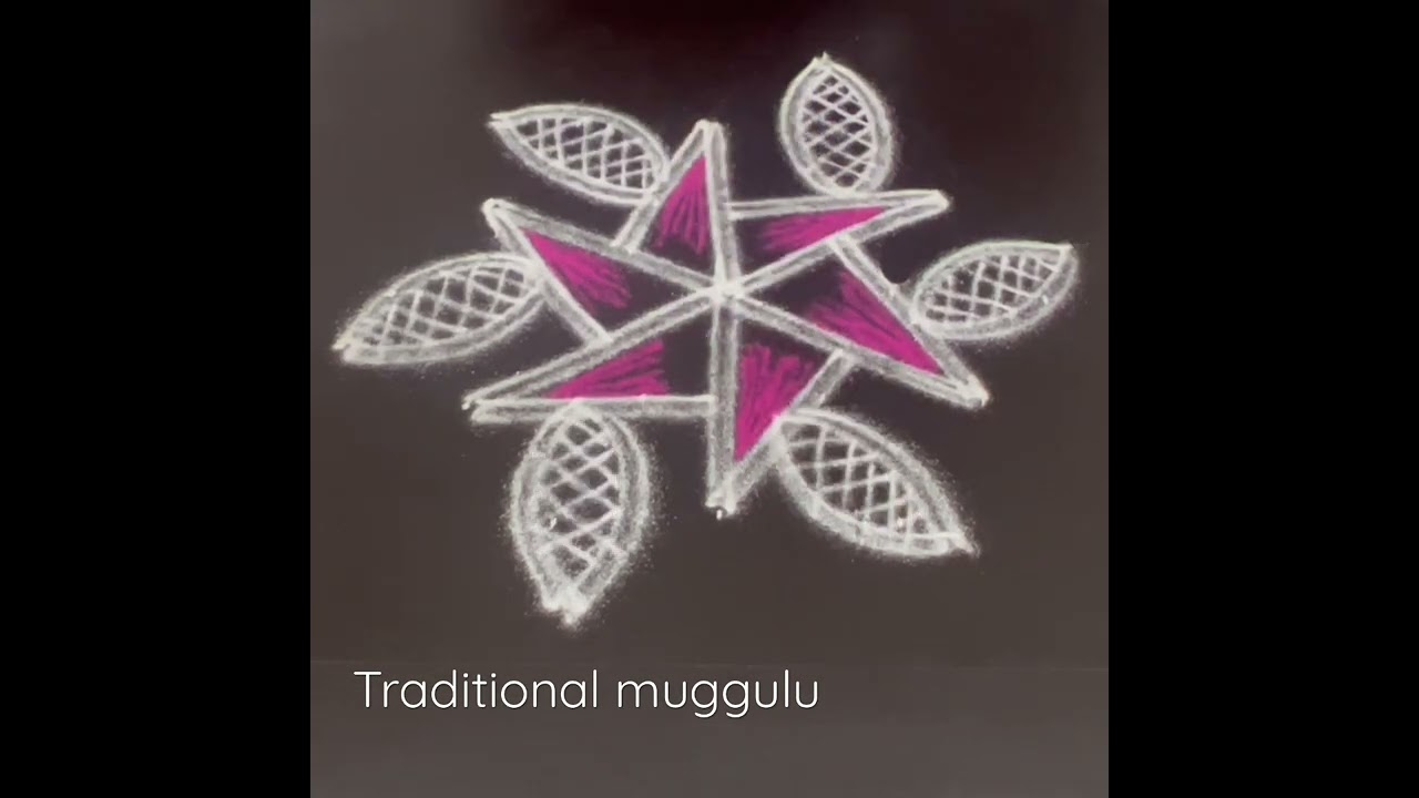 Beautiful double stroke rangoli Traditional Muggulu. #traditionalmuggulu #kolam