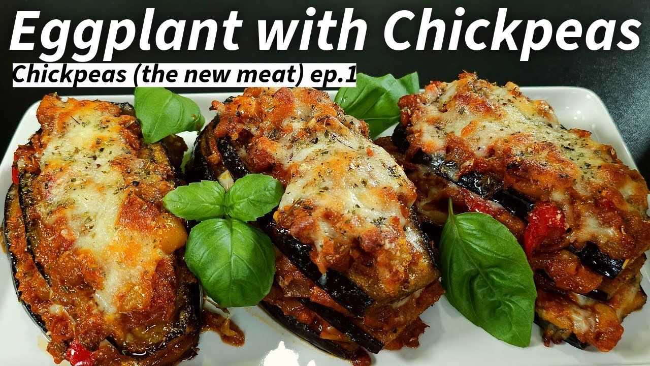 Roasted Eggplant and Chickpeas Recipe | Easy Vegetarian Meal Prep