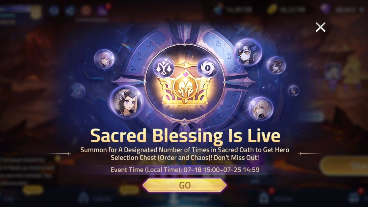 ML: Adventure | Sacred Blessing Is Live!! 500 Draws, Awaken E. Irithel 😱 by Pluto»