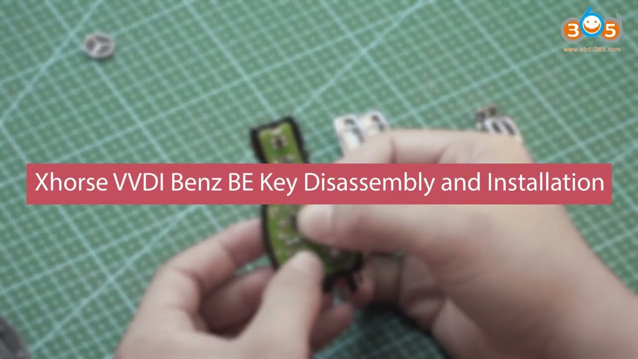 Disassemble and Install Xhorse VVDI Benz BE Key with Key Shell  OBDII365