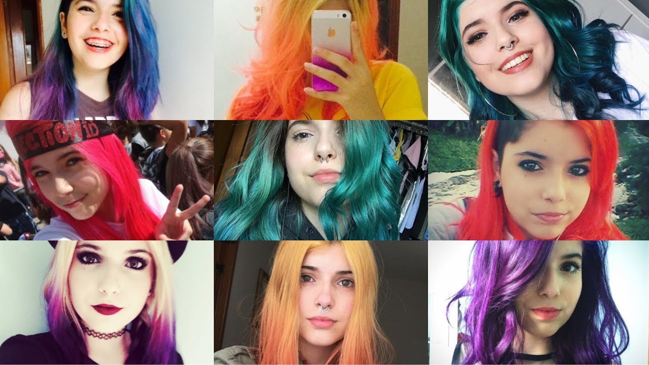 TODOS OS MEUS CABELOS COLORIDOS