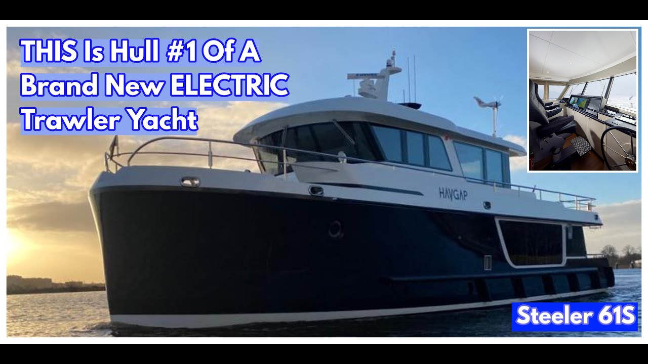 Brand New Steel Hull ELECTRIC Ocean Crossing TRAWLER YACHT!