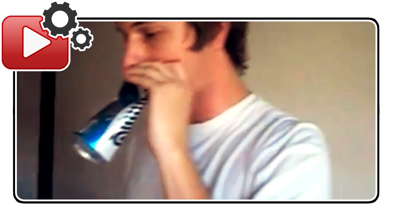 Incredible: V10 Lamborghini engine sound created with a beer can