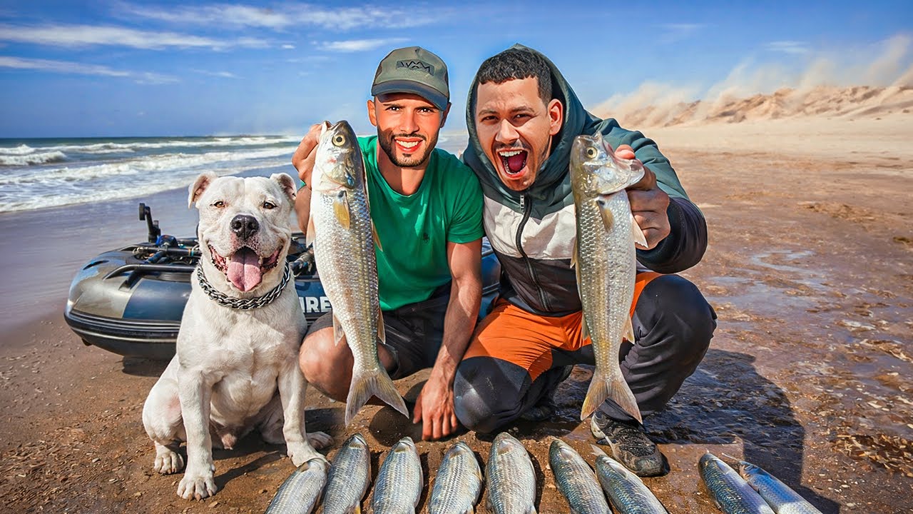 العيش الحر:تحدي صيد اكبر حصيلة في واد ام الربيع بطرق مختلفة 24ساعة 