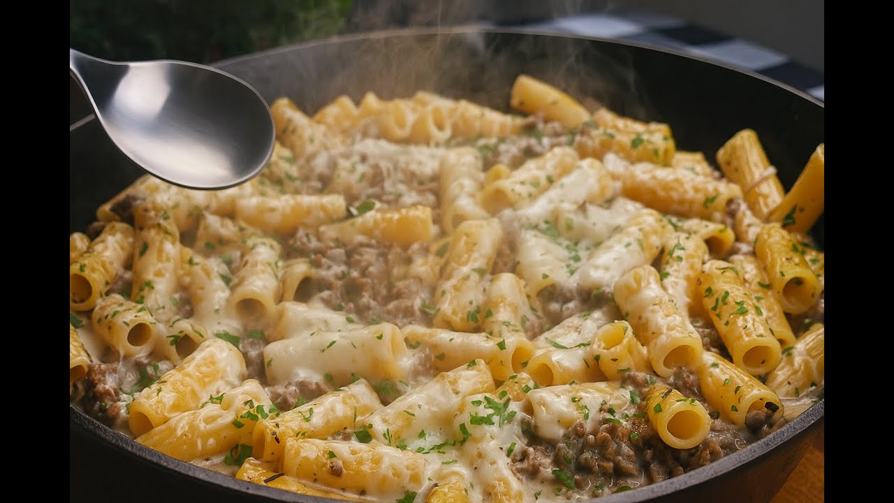 You NEED to Try This Creamy Ground Beef Pasta &ndash; So Good!