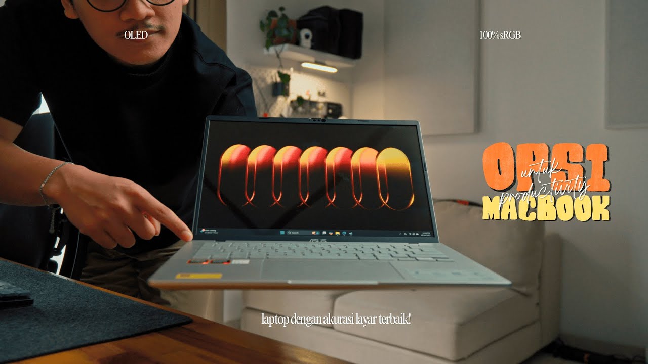 Laptop Saingan MacBook Air Dengan Layar OLED Akurat 100%sRGB | ASUS Vivobook S 14 OLED