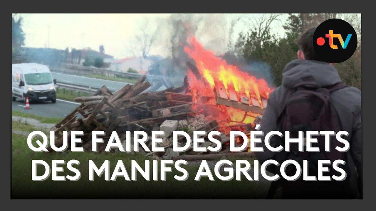Que faire des pneus et des déchets des manifestations agricoles ?
