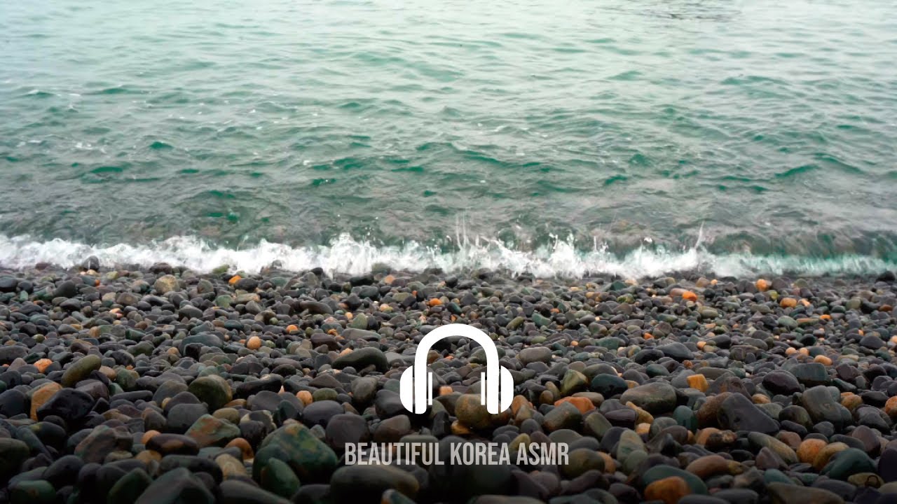 [8시간] 마음이 차분해지는 울산 주전 해변 몽돌파도 소리와 풍경 / ASMR, 공부할때, 일할때, 수면, 명상