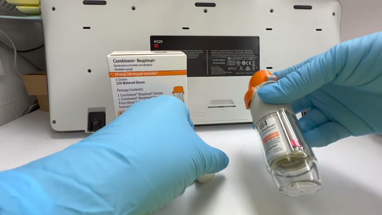 How to set up a Combivent Respimat for the first time