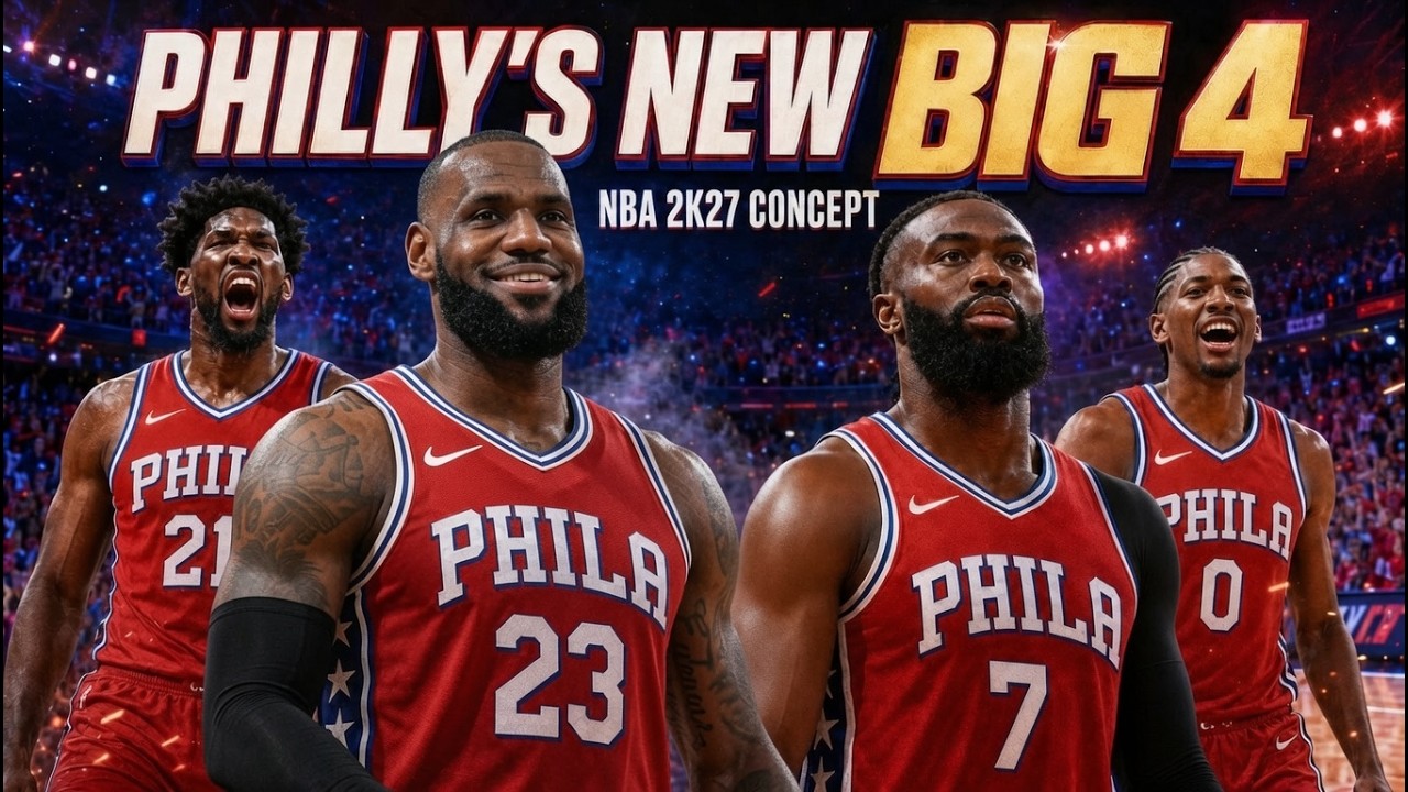 🔥ЛЕБРОН ПЕРЕХОДИТ В 76ERS! НОВАЯ &laquo;БОЛЬШАЯ ЧЕТВЕРКА&raquo; ФИЛЛИ?🏀NBA2K27 Концепт🏀