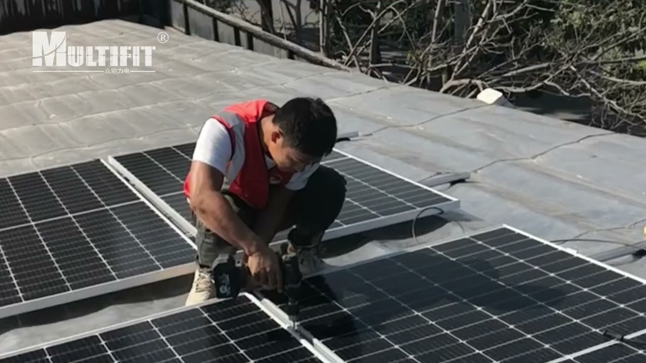 200KW SOLAR SYSTEM This is a photovoltaic grid-connected system that installs documentaries