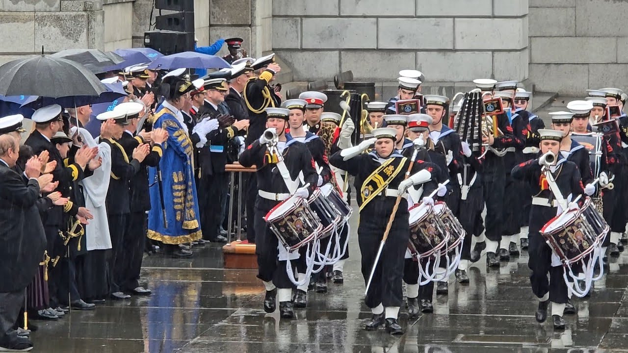 Young Warriors! 🎖️ Witness the Thrilling Trafalgar Day Parade at Trafalgar Square in Central London