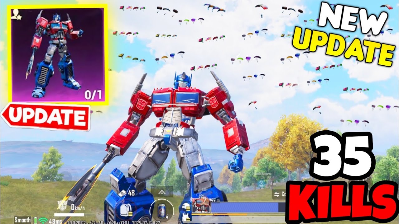 *NEW* Transformers 3.9 Update is Absolutely CRAZY in BGMI &bull; (35 KILLS) &bull; BGMI Gameplay