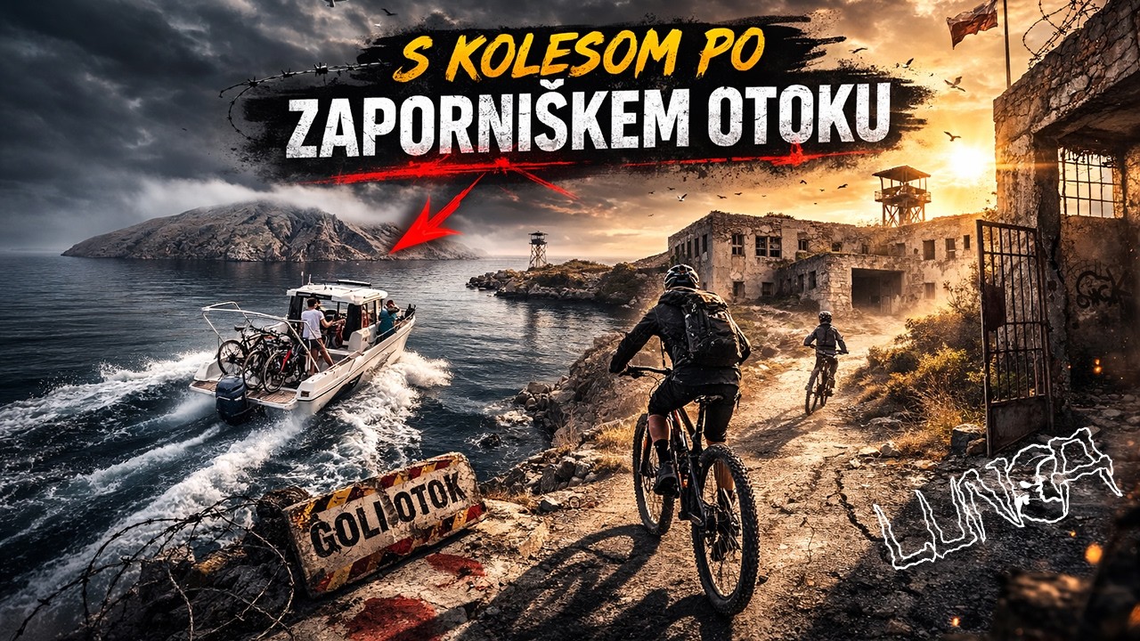 S kolesom skozi zapuščene zapore Golega Otoka! l LUNCAvlog l