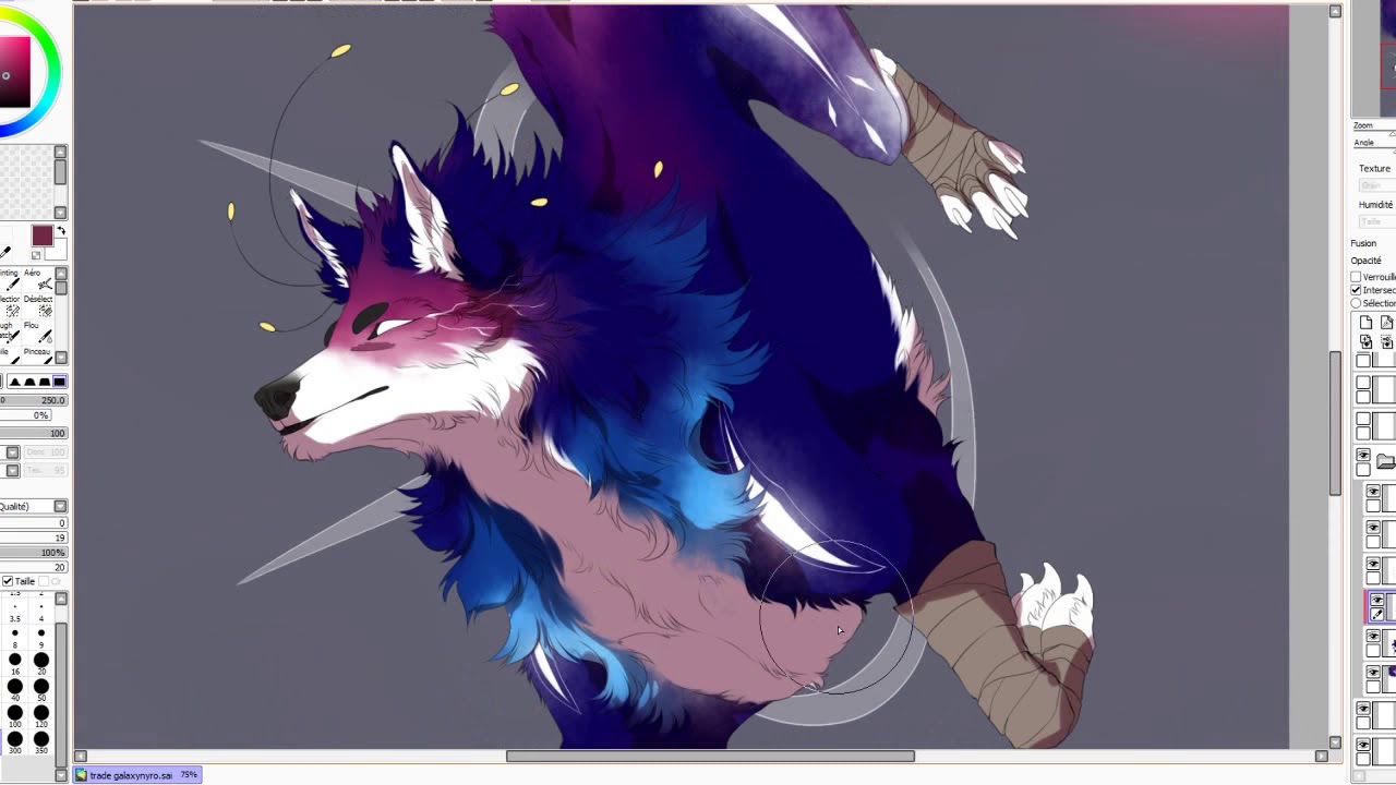 [ Timelapse 14 ] Galaxy (art trade)