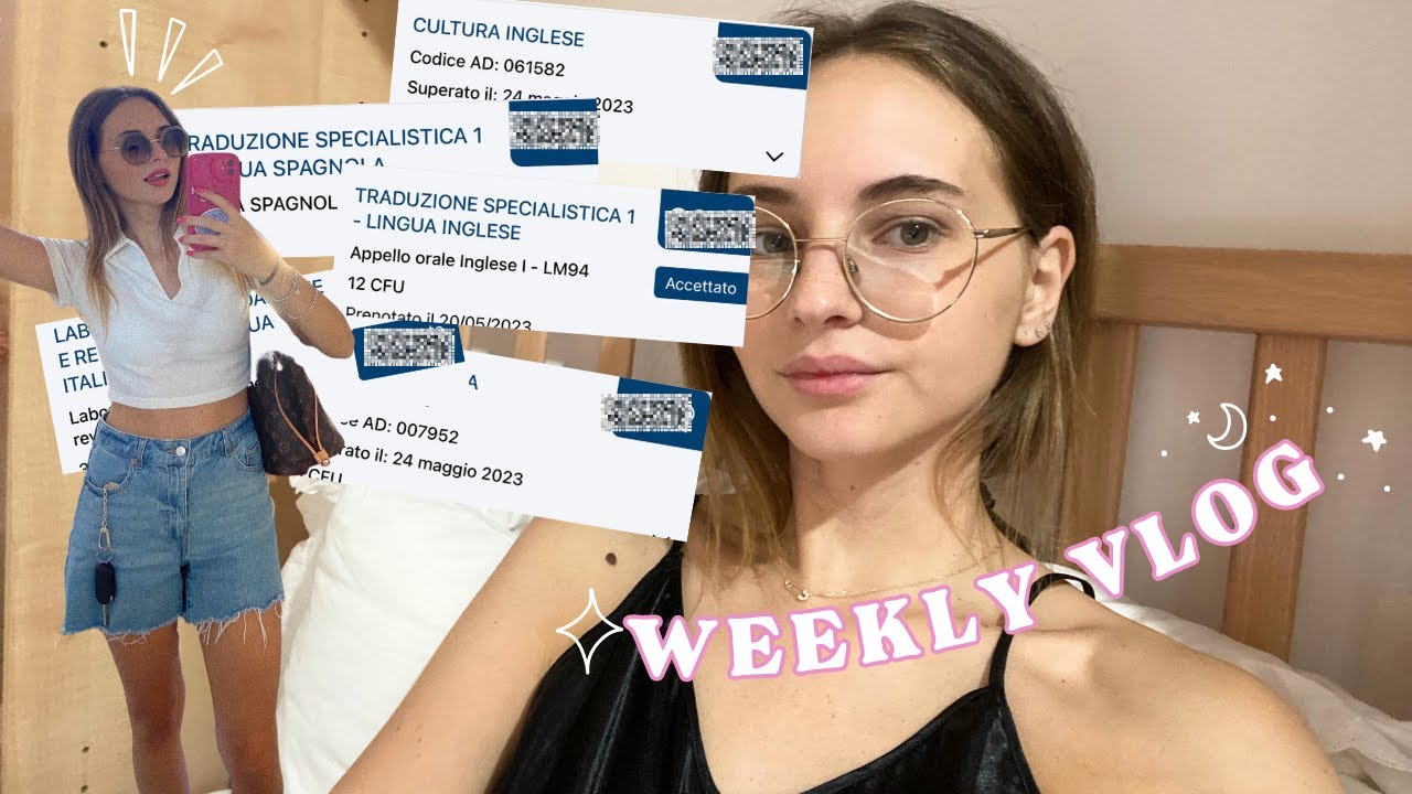 7 ESAMI IN UN MESE, tutti i miei voti all'università 🤯🎥 | WEEKLY VLOG