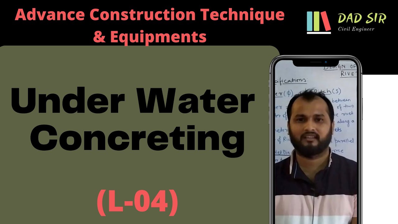 Under Water Concreting || Tremie Method of Concreting || ACTE L-04 || dAd Sir