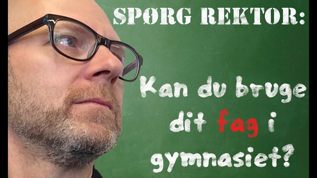 Kan jeg bruge mit fag i gymnasiet?