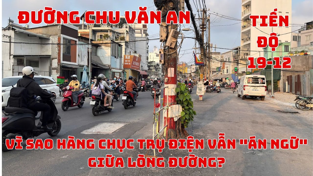 Dự án đường Chu Văn An 1.000 tỷ đồng: Vì sao hàng chục trụ điện vẫn 