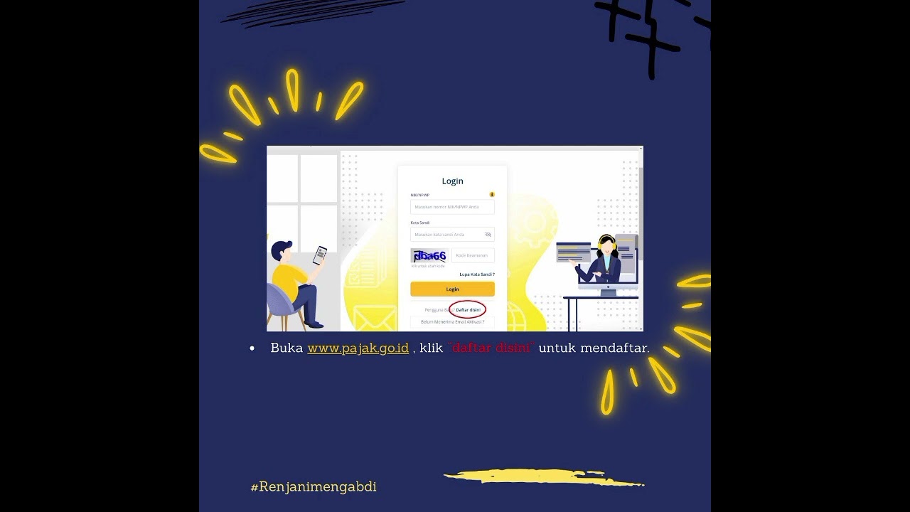 Gimana si cara daftar akun DJP online??? #renjanimengabdi #djp #pajak #spt @pajakriau