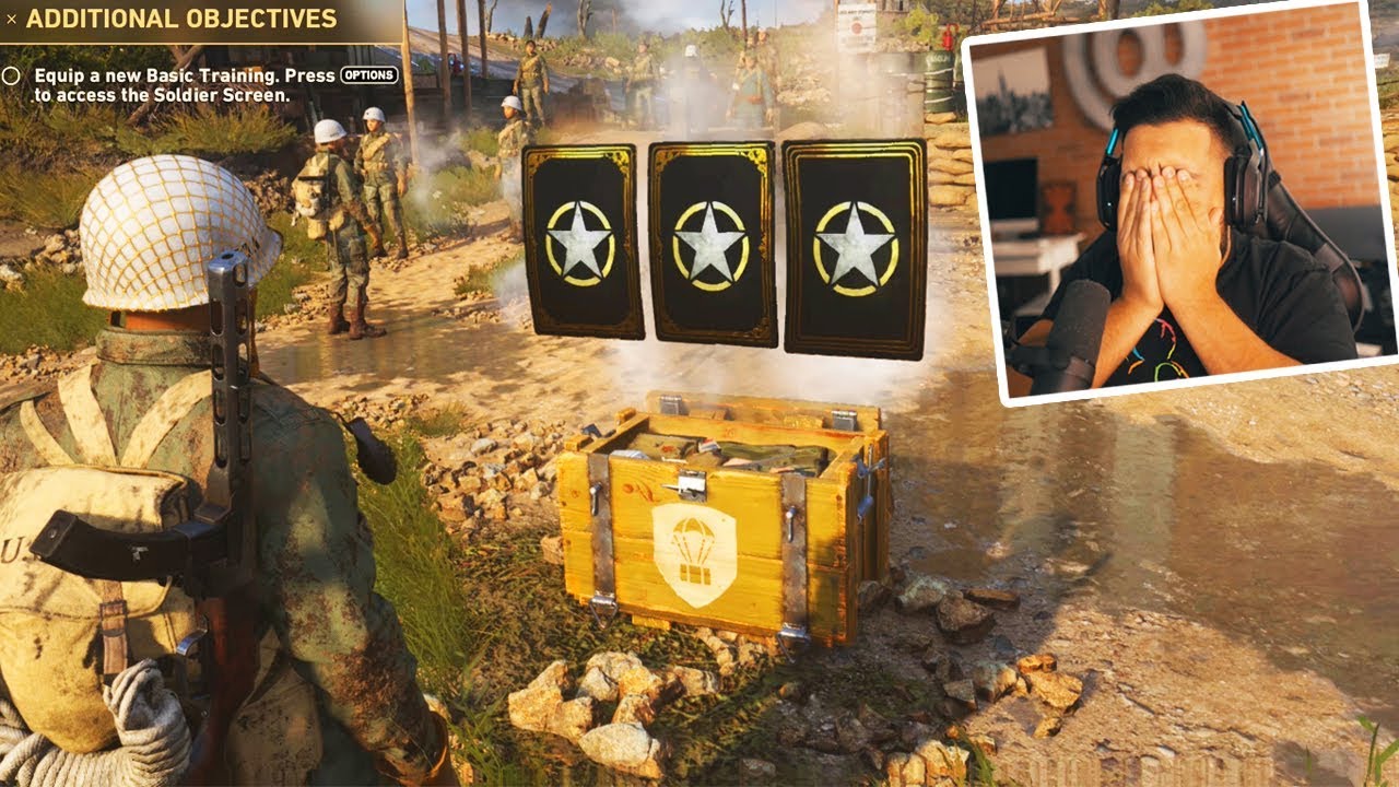 OPENING MY FIRST SUPPLY DROPS in Call of Duty World War 2 Headquarters