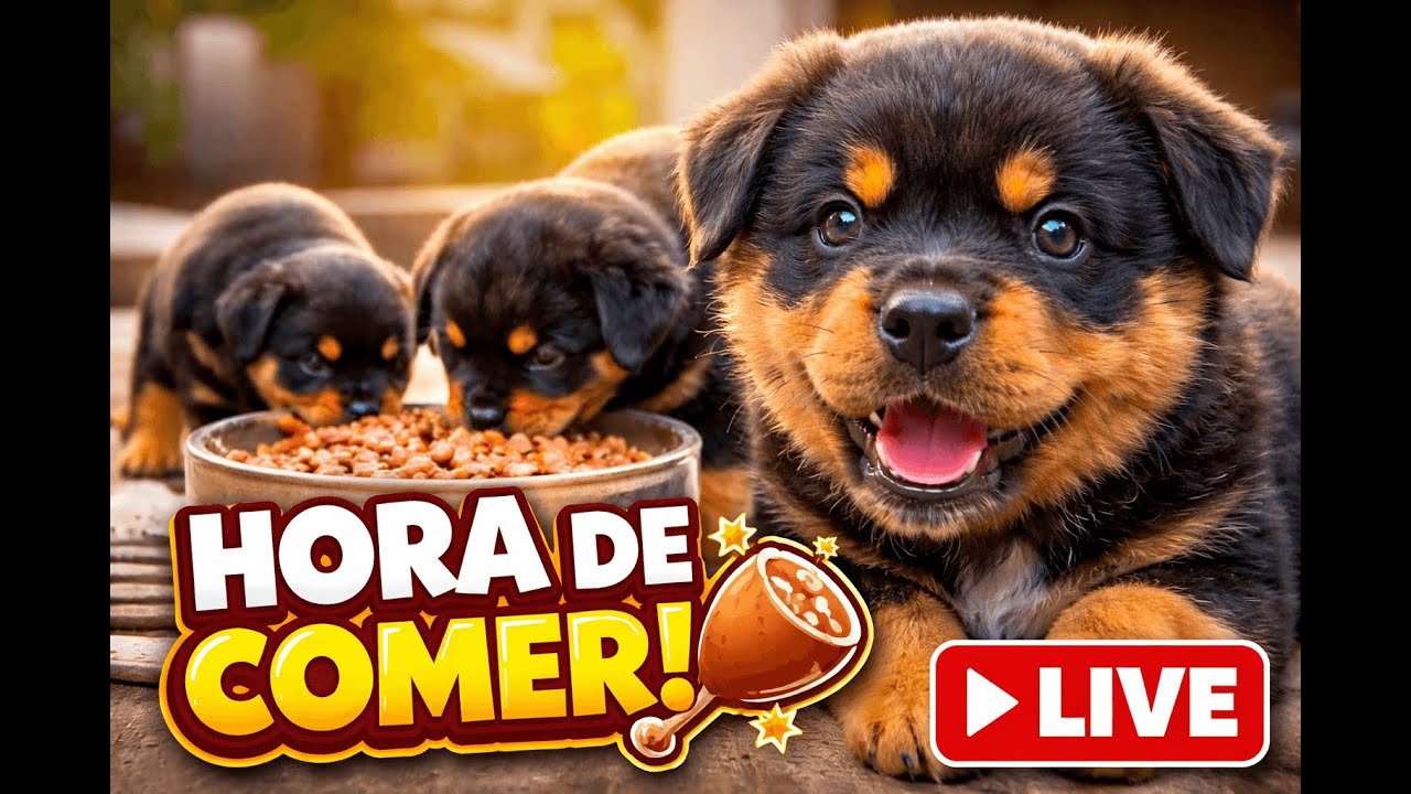 🐾  Hora de comer 🍖 Puppy Cam Live🐶