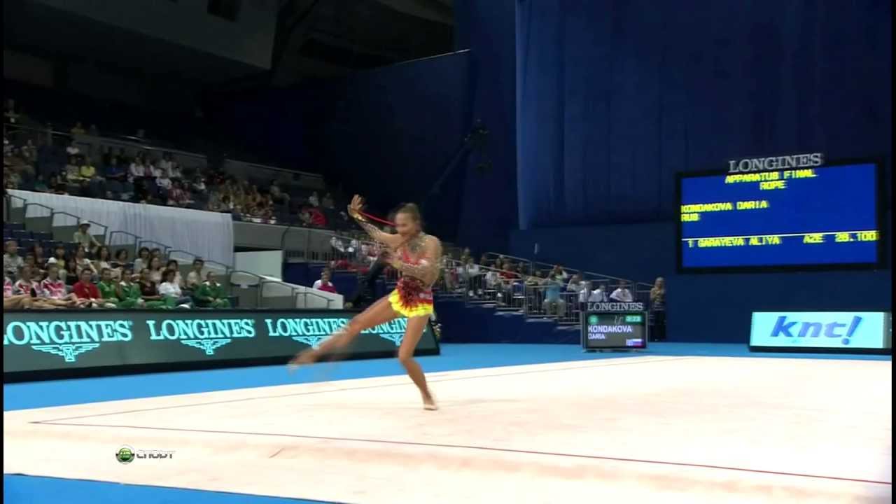 Daria Kondakova Rope Final 2009 World Championships (HD)