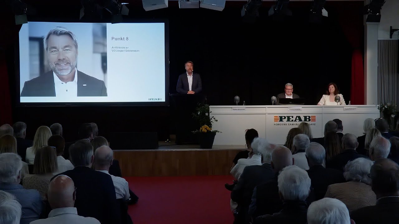 VDs anförande vid Peabs årsstämma 2022