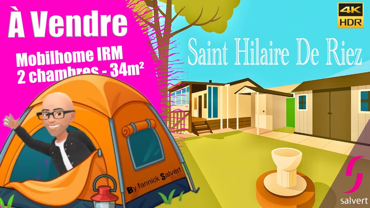Mobilhome IRM à vendre - 2 ch - PRL Ouvert à l'année - SAINT HILAIRE DE RIEZ
