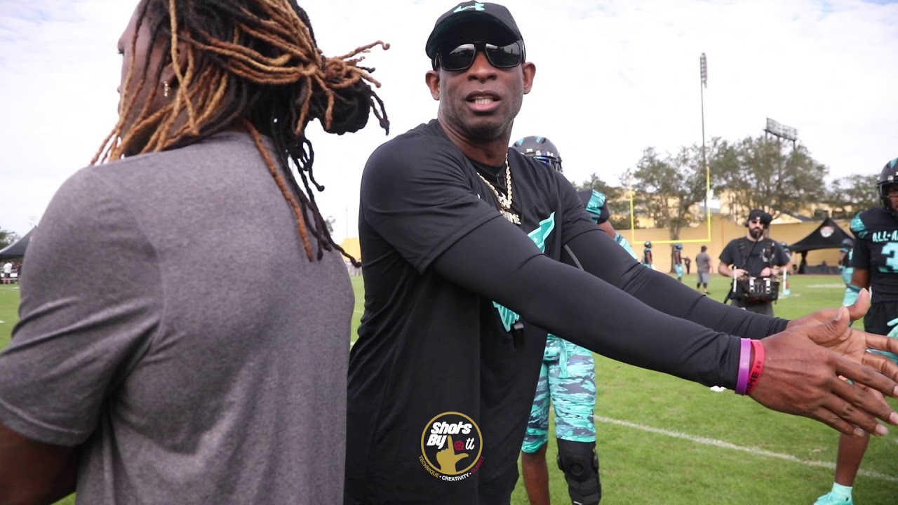 UA All America DB Practice/ Led by NFL Hall of Famer Deion Sanders & All Pro Adam 
