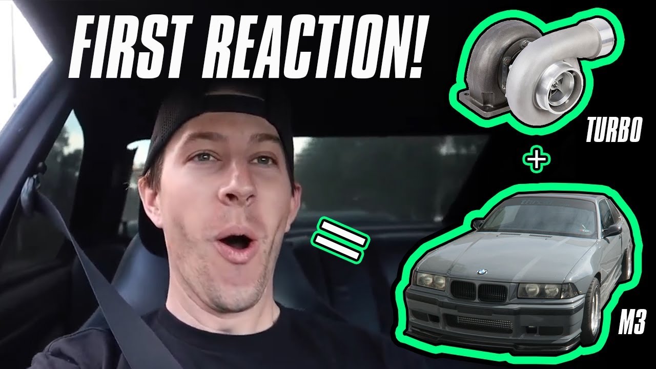 TJ HUNT'S REACTION TO THE TURBO BMW E36 M3!