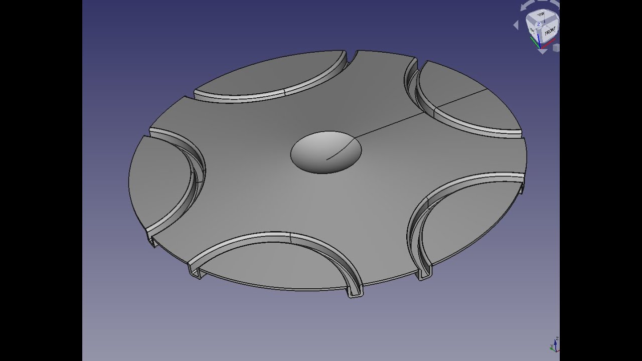 FreeCad .Гнутая деталь
