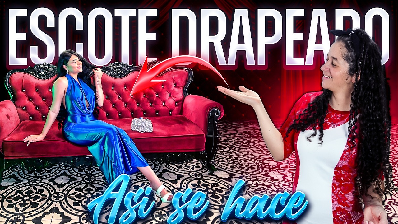 COMO CONFECCIONAR VESTIDO ESCOTE DRAPEADO