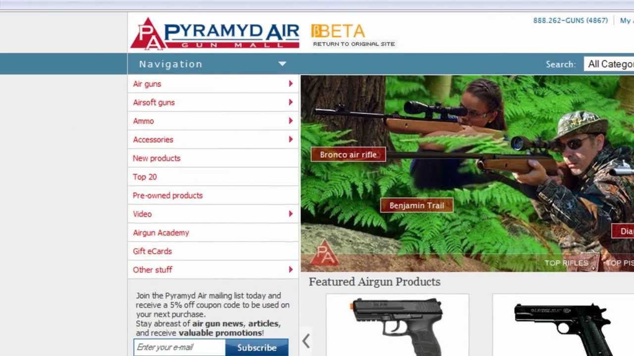 Pyramyd Air new web site!