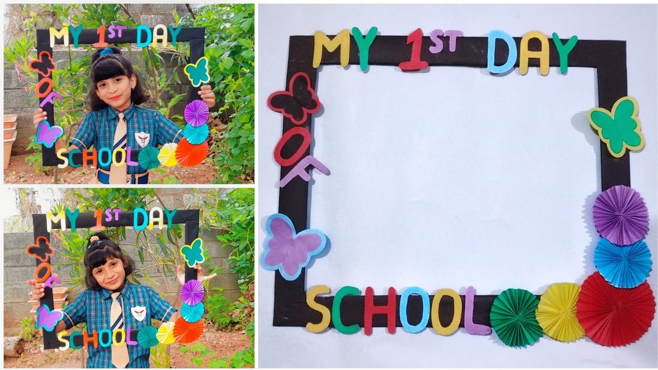 Classroom decorating ideas | first day of school photo frame | handmade | diy crafts