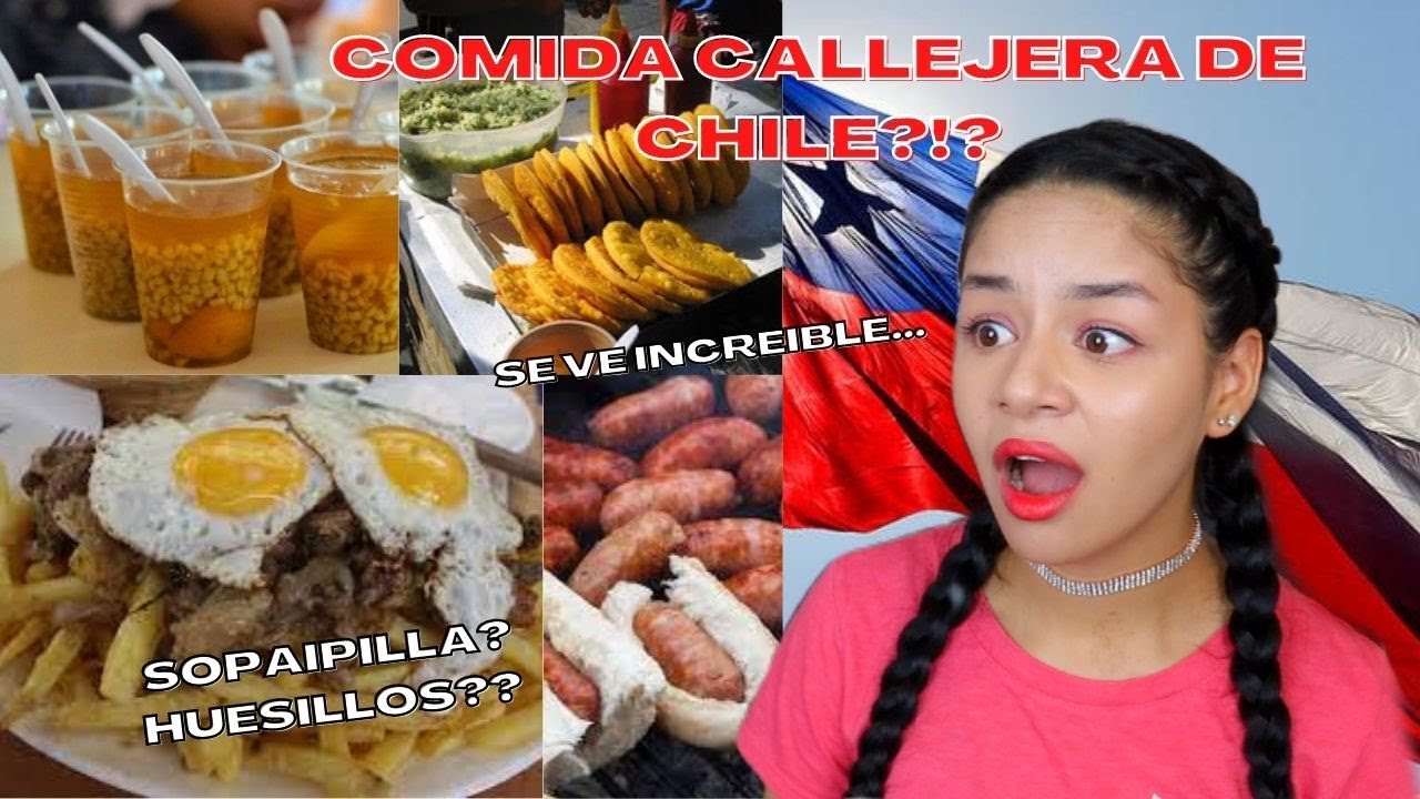 REACCIONO a la COMIDA CALLEJERA CHILENA | REACCIÓN a CHILE