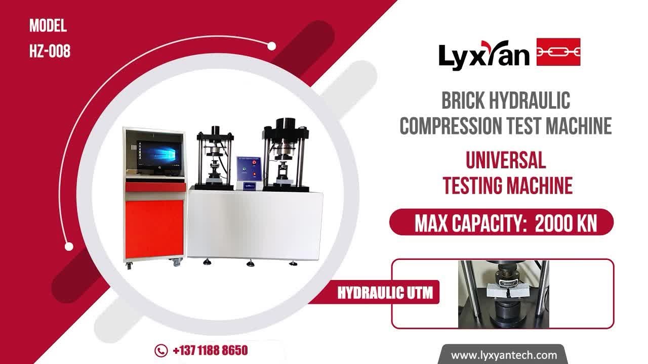 Concrete brick 200t hydraulic compression testing machine Detailed explanation of using steps