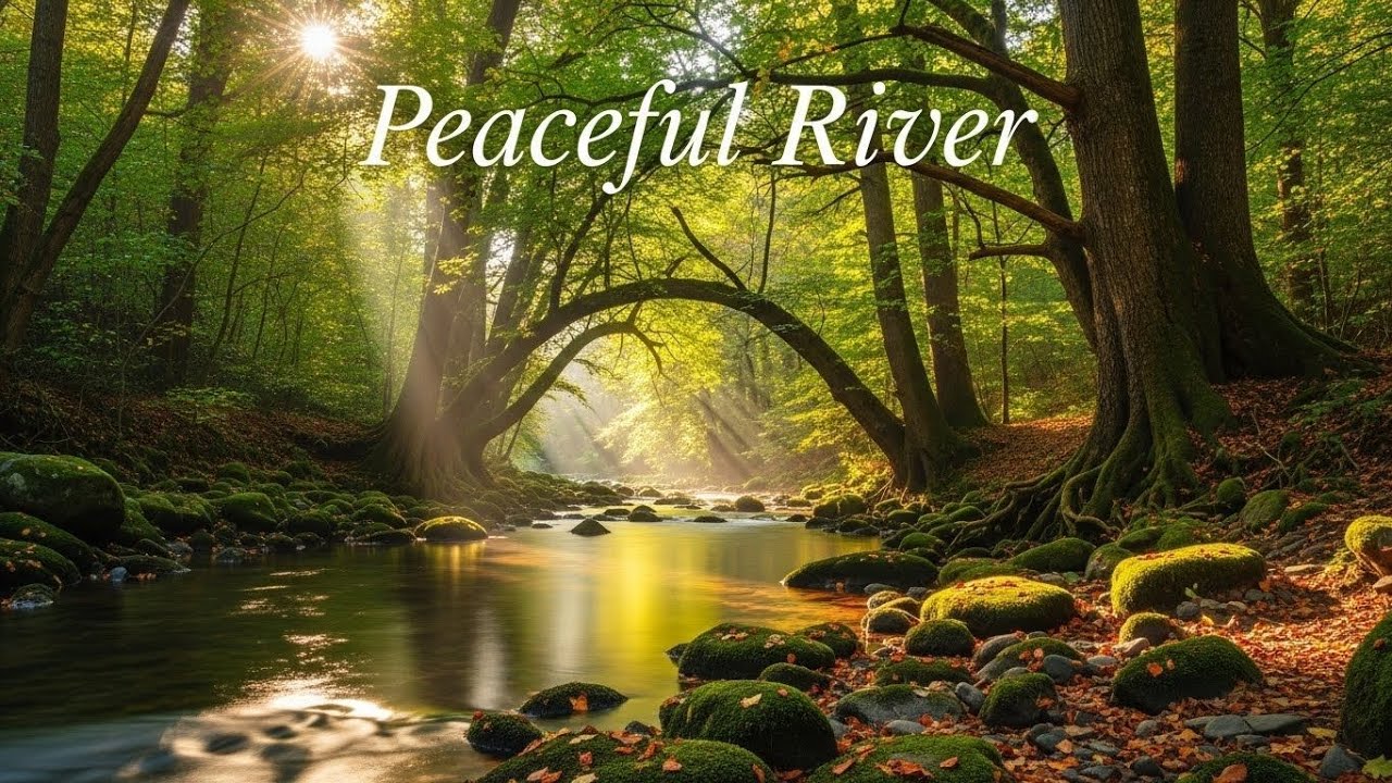 Tranquil River in Forest 🌲🌊 Relaxing Nature Ambience for Focus and Serenity #2864