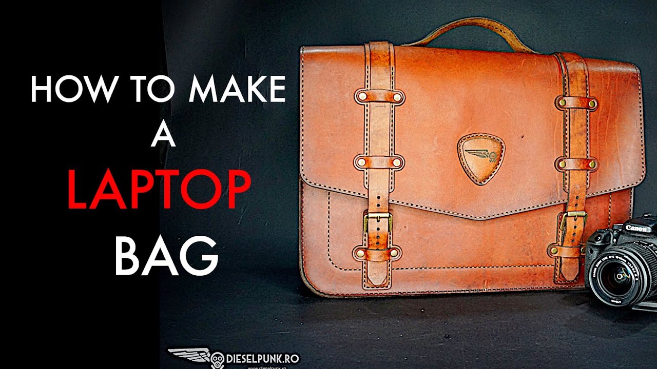 How to Make a Leather Laptop Bag - Tutorial and Pattern Download