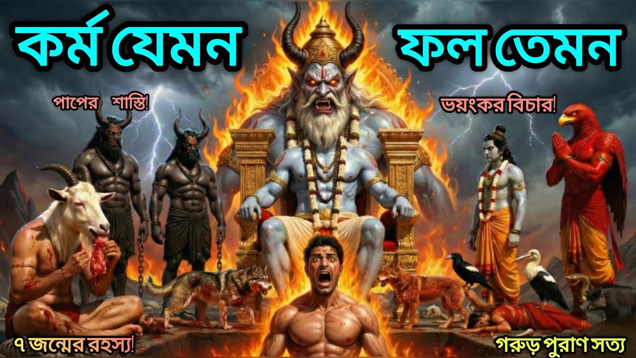 পাপ করলে পরের জন্ম কী রূপ হবে?🥺স্বর্গ,নরক পশু পাখি নাকি কীট? | Shocking Garuda Purana Truth